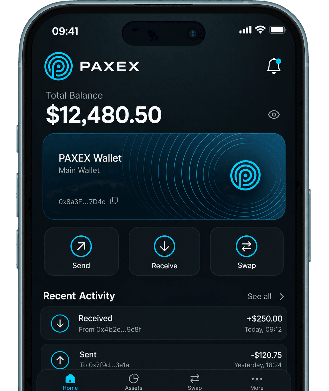 WeSplit mobile wallet